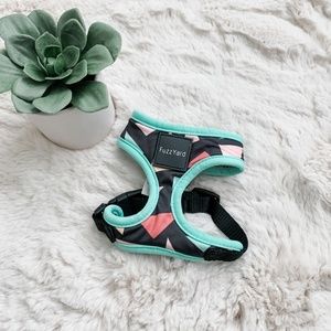 FuzzYard Black and Mint Dog Harness- Size Extra Small